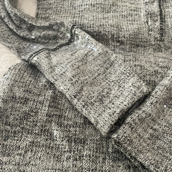 NWT Anthro Button-Up Sequin Top - Picture 6 of 9